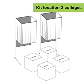 Kit de location de matériel pour bureau de vote - 2 Collèges Kit de location de matériel pour bureau de vote - 2 Collèges